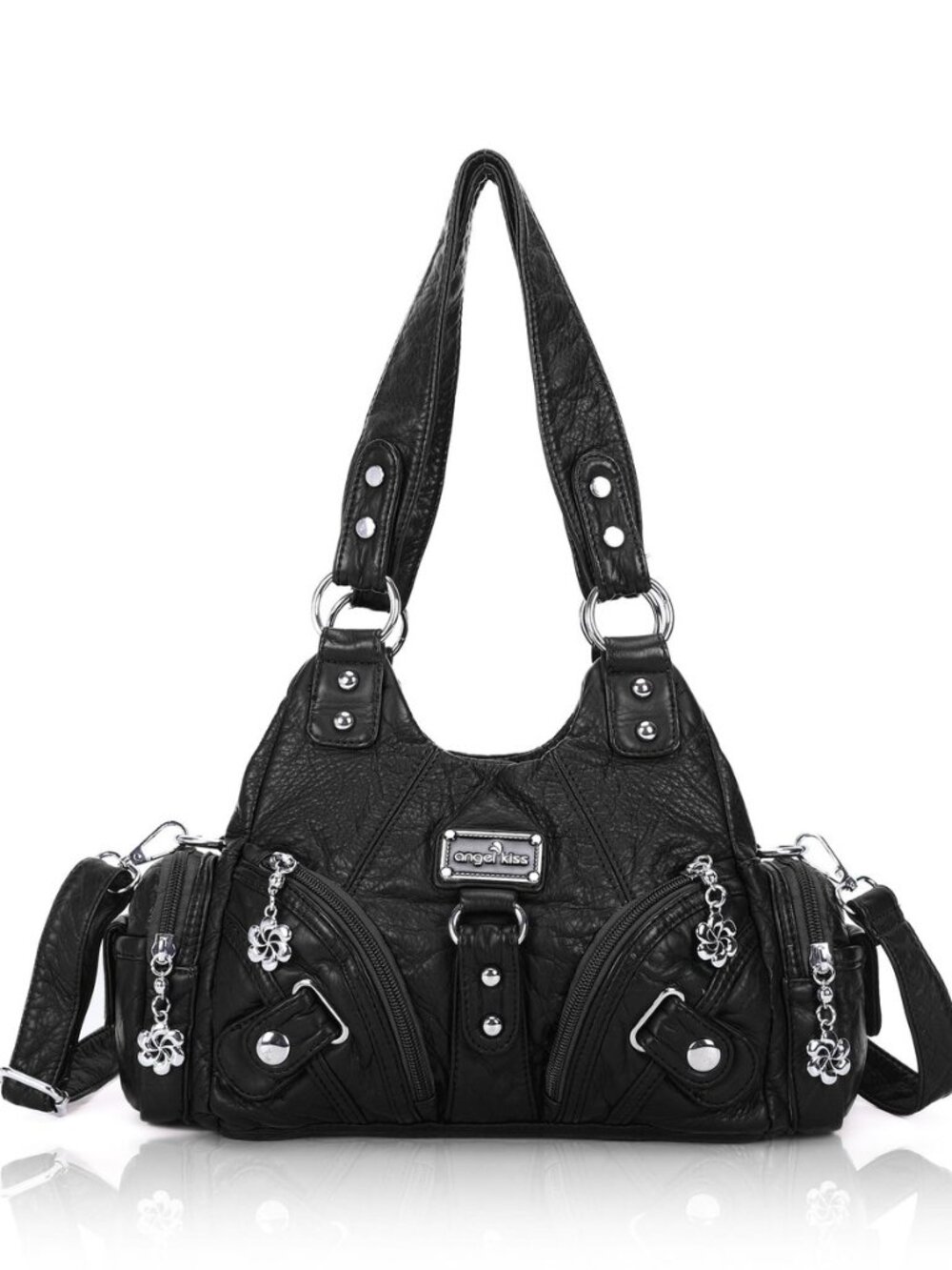 Purses for Women Small Hobo Shoulder Bags Vagen Leather Multi-Pocket Tote Bag